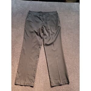 ProTour Men's Dress Pants Gray 36x32 Flat Front Golf Office Workwear Comfort